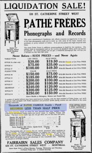 -pathe phonographs and records 1921