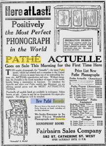 -Pathephone and Pathe Records 1921