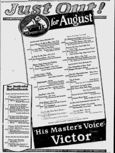 -victor records august 1,1924 montreal gazette