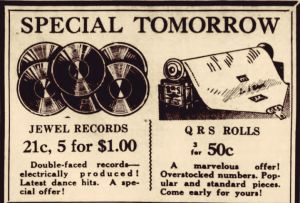 old fulton ny post cards-jewel records buffalo evening news sept. 25, 1928.